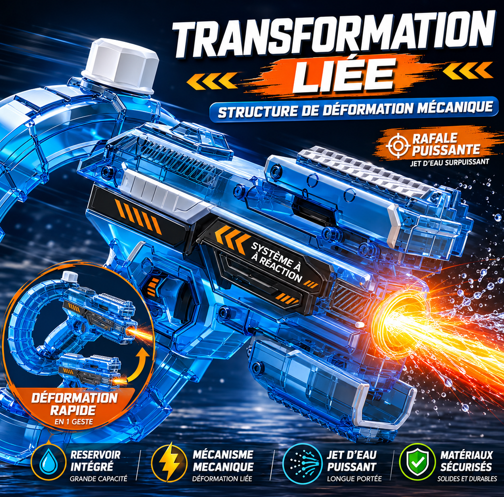 Pistolet a eau éléctrique type Futuriste